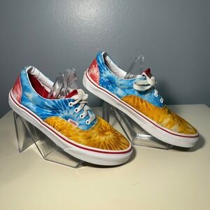 Vans Era Tie Dye Kids Youth Shoes Size 6 US Juniors Blue Yellow Red